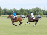 EDITH WESTON in action on the Polo pitch